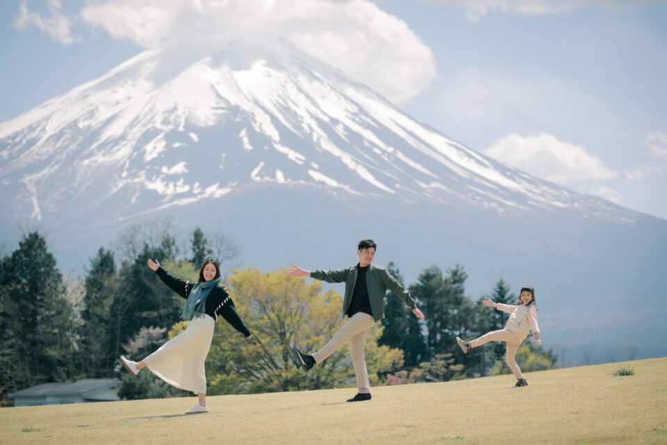 日本旅拍｜東京旅拍｜親子寫真｜兒童寫真 櫻花 富士山 河口湖