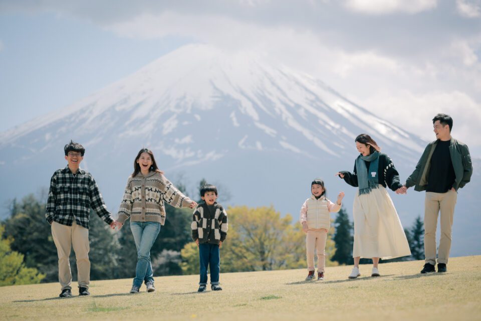 日本旅拍｜東京旅拍｜親子寫真｜兒童寫真 櫻花 富士山 河口湖