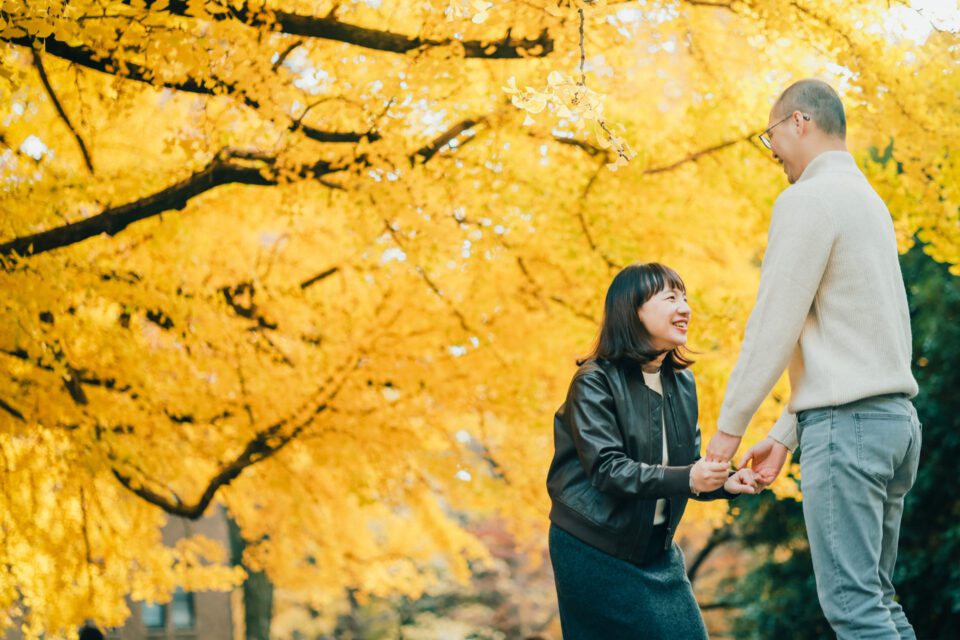 日本旅拍｜東京大學｜情侶寫真｜銀杏