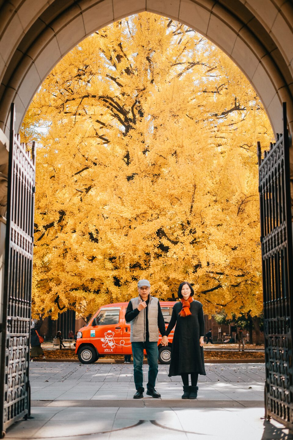 秋。家庭旅行紀錄｜銀髮族旅拍｜河口湖｜山中湖｜銀杏｜東京